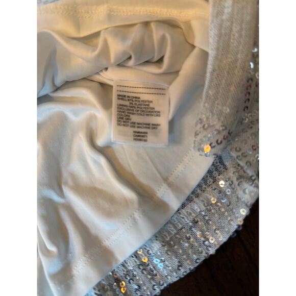 Laundry by Shelli Segal White Sequined Dress - Size S - Picture 10 of 16